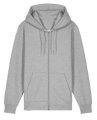 Heren Hooded Stanley Stella Cultivator 2.0 Full Zip Heather Grey